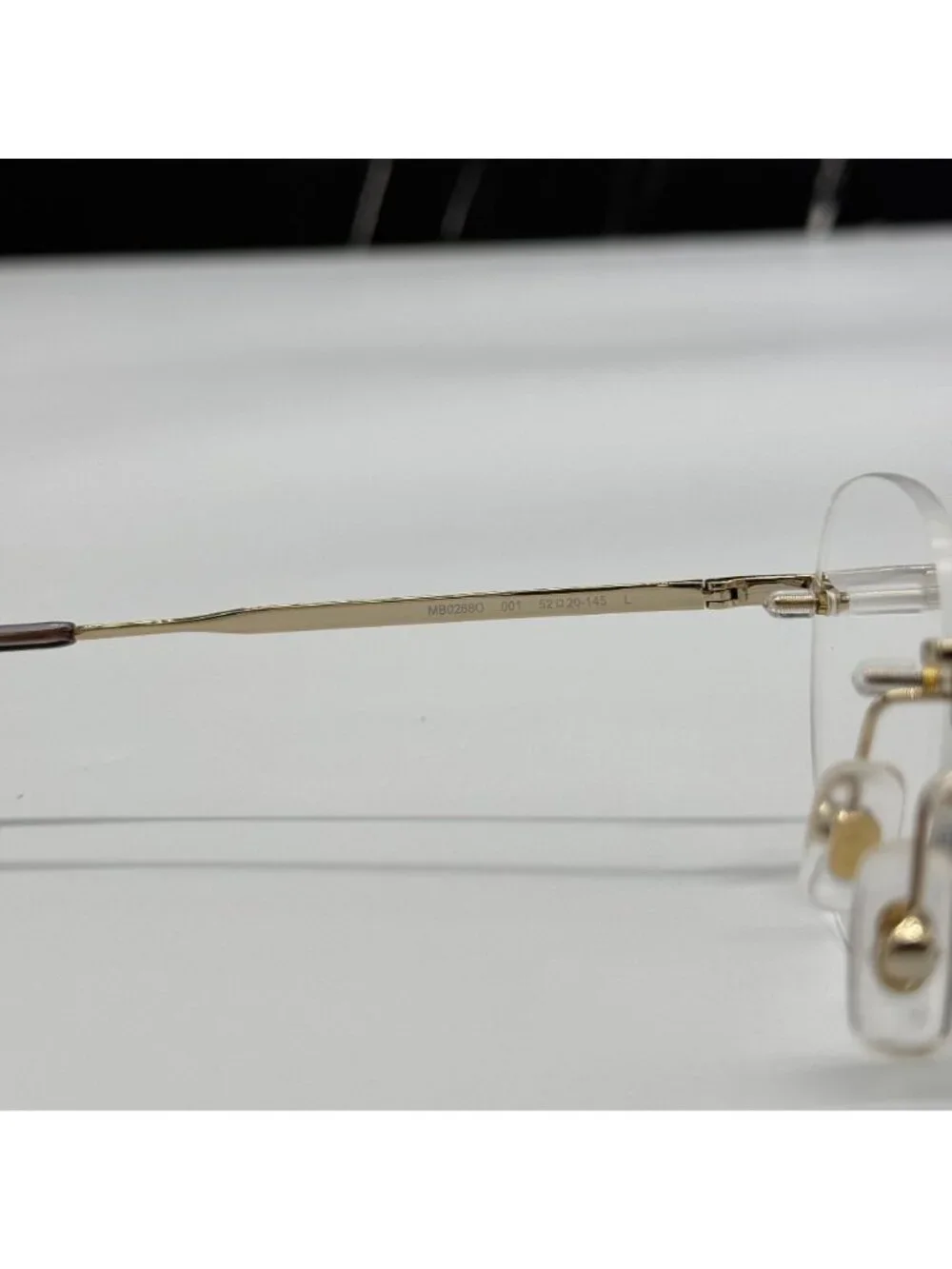 NWT Montblanc Rimless Eyeglasses MB0268O 001